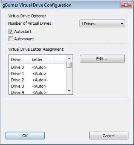 gBurner Virtual Drive 5.2