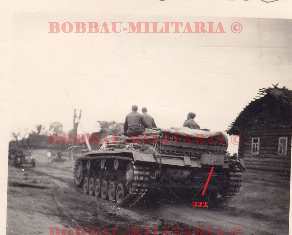 Sturmgeschütz-Abteilung 201 STUG III Kennzahl 322 Front SFL Russ