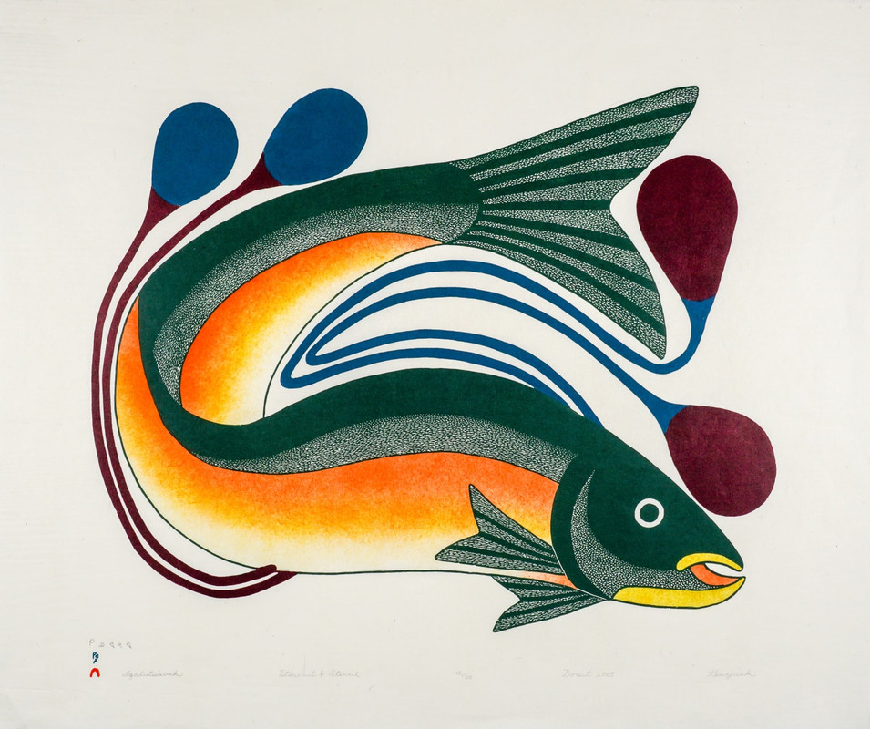 firstarts-kenojuak-ashevak-c-c-r-c-a-1927-2013-kinngait-cape-dorset-iqalutsiavak-beautiful-fish-20