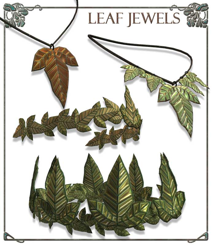 [Repost] RDNA Leaf Jewels – Crowns And Necklaces