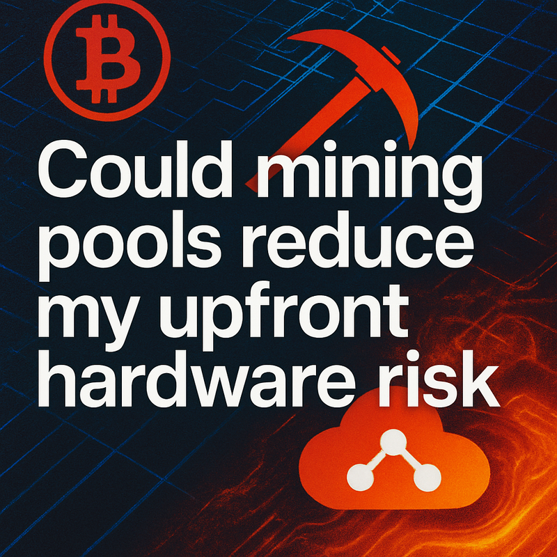 Could mining pools reduce my upfront hardware risk