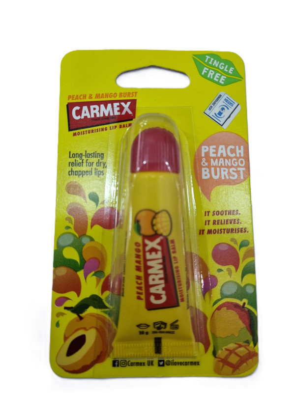 Carmex Moisturizing Lip Balm Peach&Mango Blast