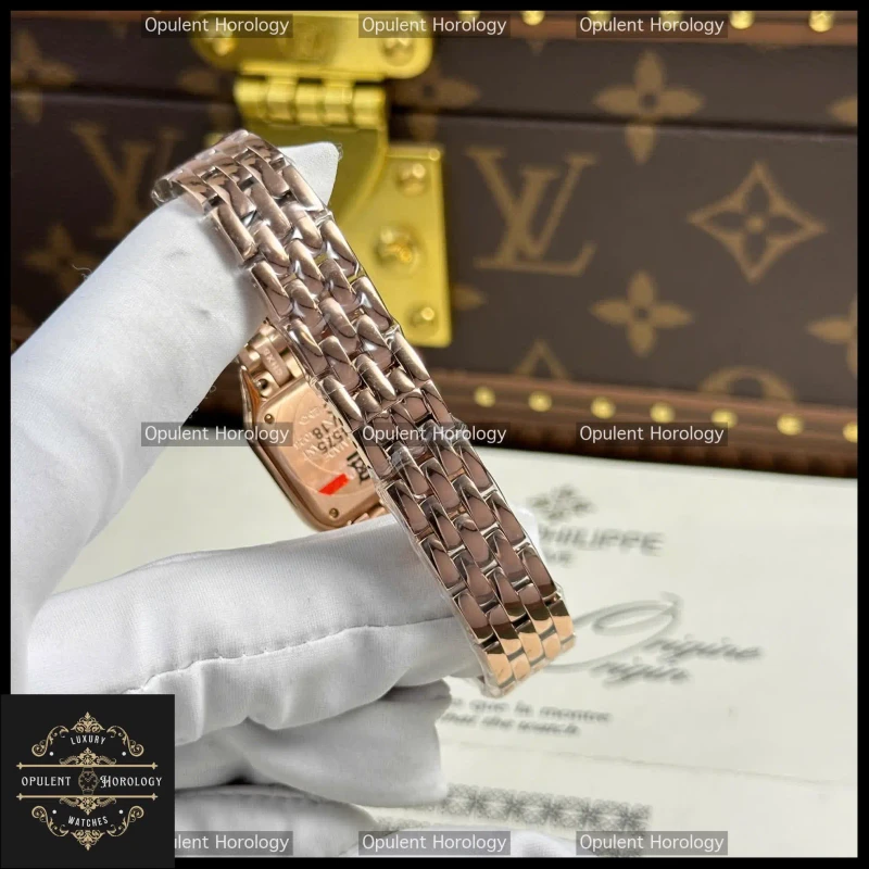 Cartier Panthere Watch Replica 23x30mm Rose Gold Plated Swiss Quartz