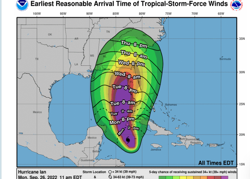 El huracán Ian provoca nuevos avisos en Florida - Huracanes República Dominicana y Caribe - Foro Punta Cana y República Dominicana