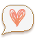 Chat bubble with various symbols rotating in it; a heart, a star, and a cherry