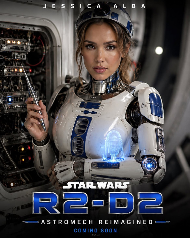 Jessica Alba R2 D2