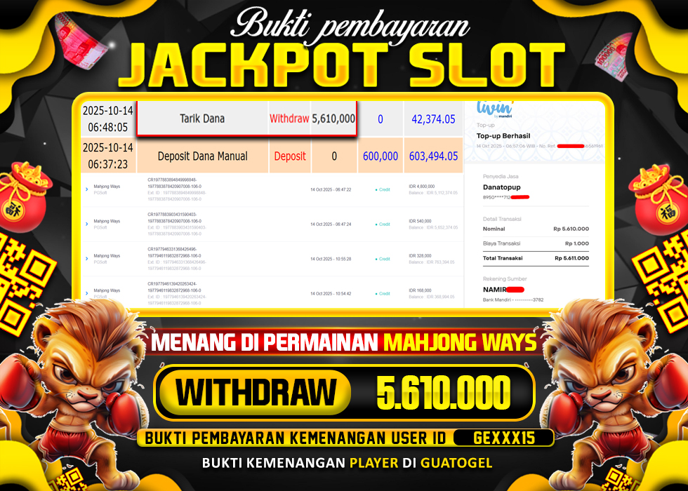 BUKTI JACKPOT LUNAS GUATOGEL