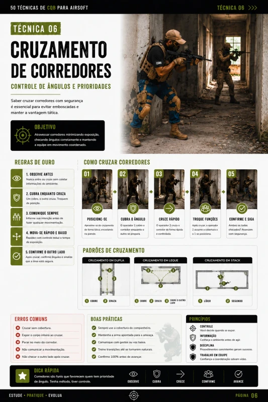 Página do guia 50 Técnicas de CQB para Airsoft