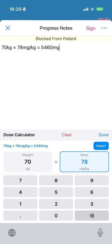 Dose Calculator
