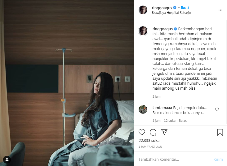 Sabai Morscheck saat mengalami kontraksi