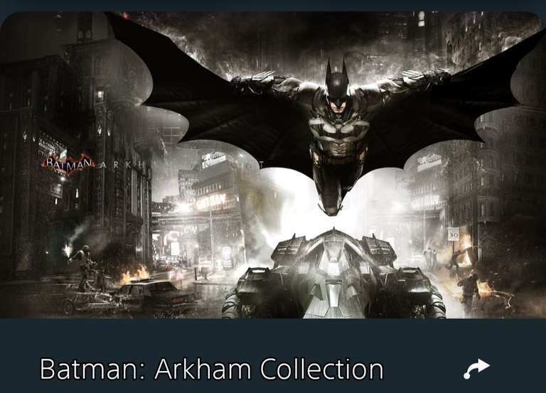 Playstation store: Batman: Arkham Collection 
