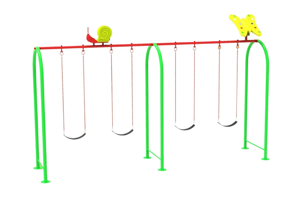U Type 4 Seated Swing