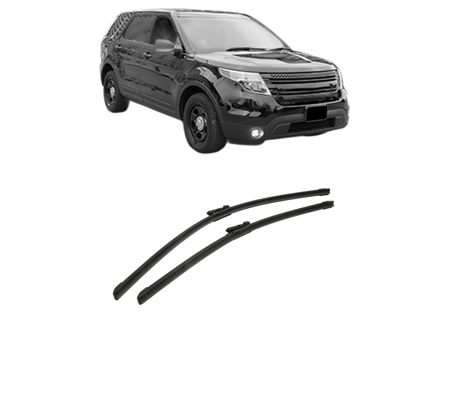 Set stergatoare auto FORD EXPLORER (U5_) din 2010-2014, pentru parbriz auto, 2 bucati, Bosch Aerotwin, din cauciuc siliconat rezistent, 4 Stickere Auto FORD
