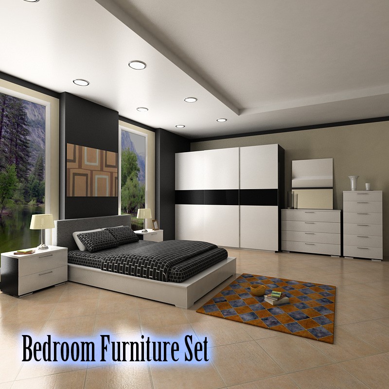 Bedroom furniture 4 Set