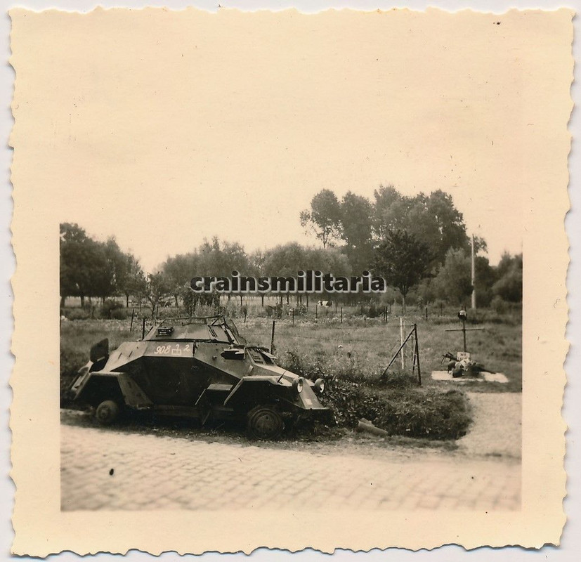 Orig. Foto Panzerspähwagen SdKfz 222 Tank m. Ken