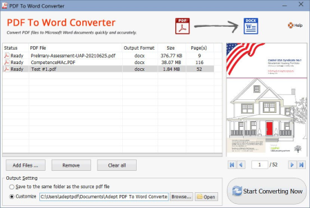 Adept PDF to Word Converter 4.00