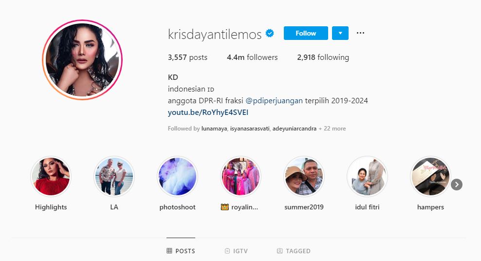 Krisdayanti terpilih sebagai anggota dewan periode 2019-2024