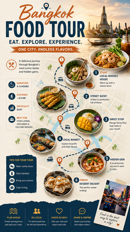 Food Tour Route Infographic Generator