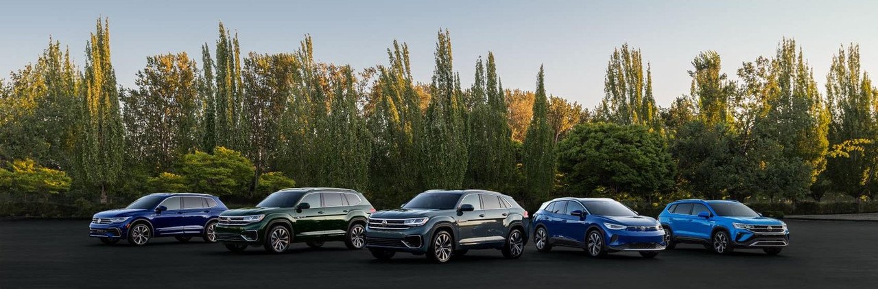 VW car lineup header image