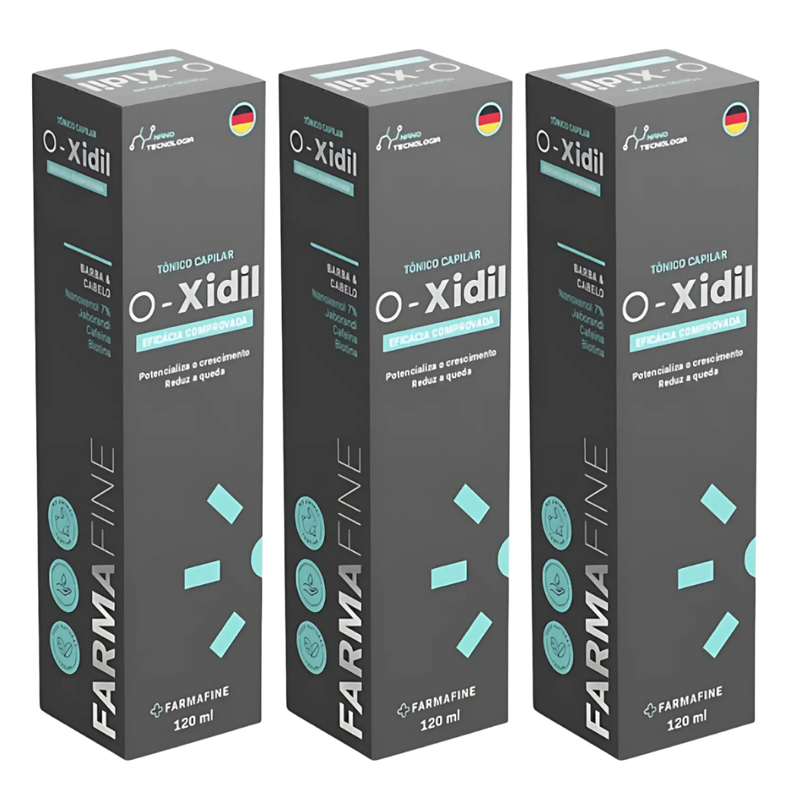 3 Frascos O-Xidil