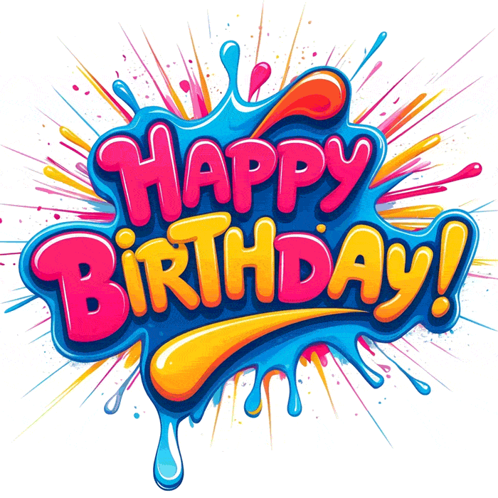 Happy Birthday splash