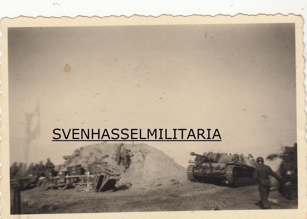 Foto Panzer Wehrmacht StuG Sturmgeschütz Angriff Ostfront Osten
