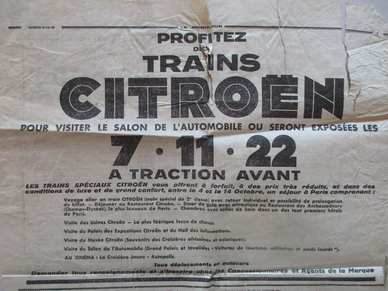 Les trains Citroën Le Moniteur 06 10 1934 2
