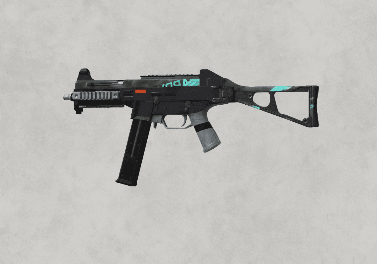 سكن UMP45 Green Cyberpunk ببجي – سايبربانك أخضر متوهج