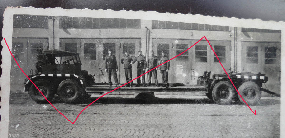 original Foto Panzer Sonderanhänger Anhänger len