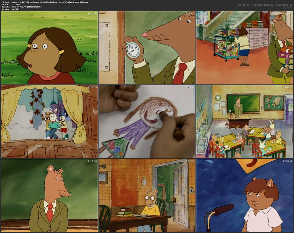 Arthur - S01E03-E04 - Arthur and the Real Mr. Ratburn   Arthur's Spelling Trubble SDTV.mkv