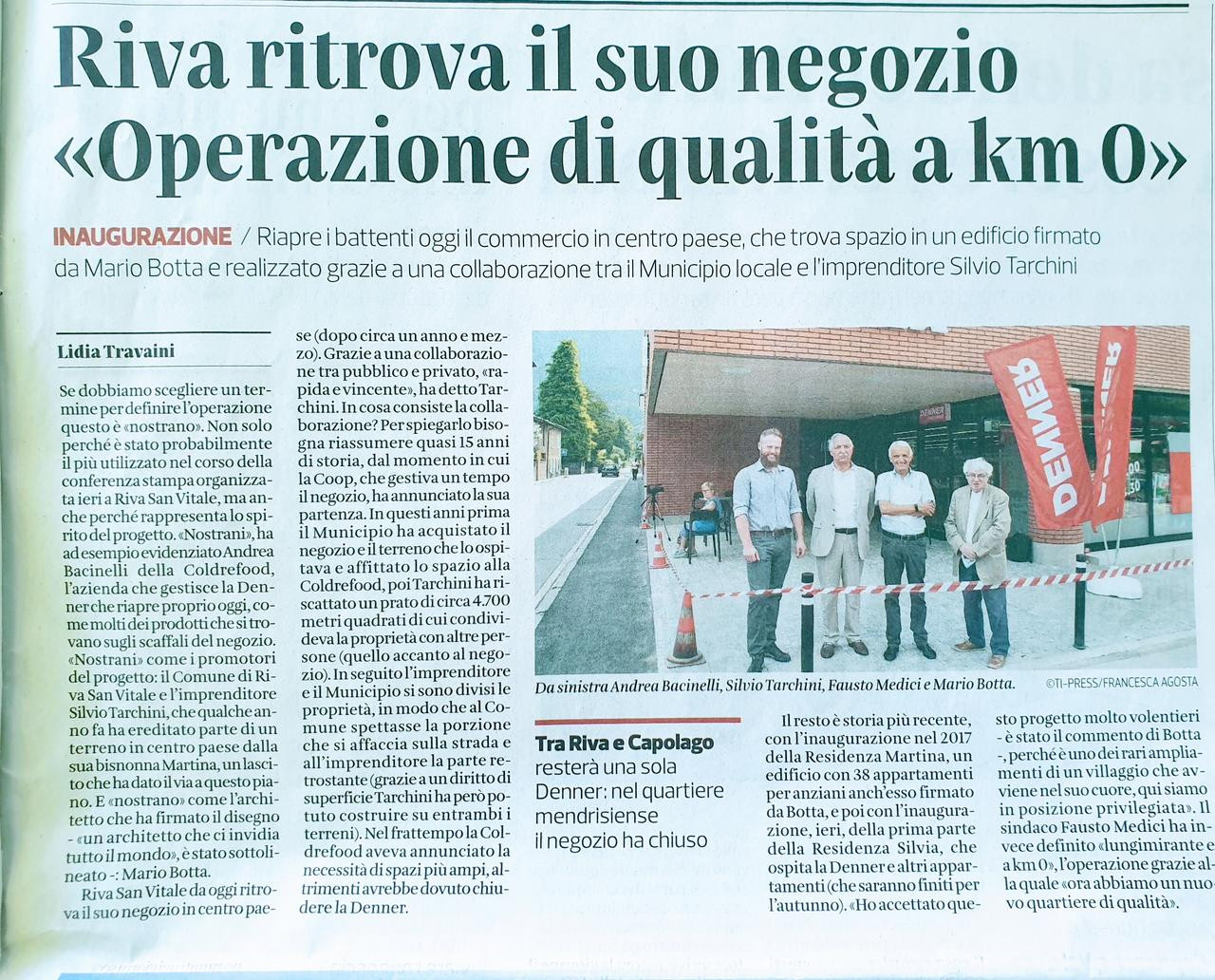 Articolo stampa Riva San Vitale