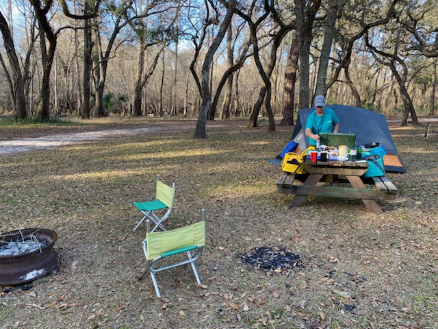 Otter Springs Wednesday campsite