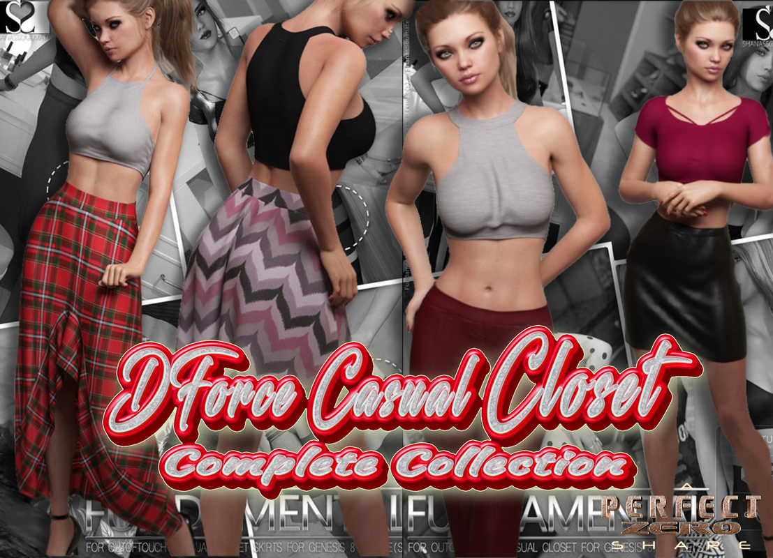 DForce Casual Closet For Genesis 8 Female S