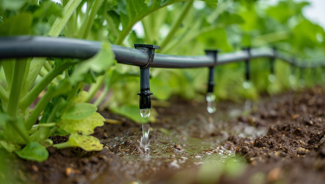 система капельного полива для автоматизации огорода