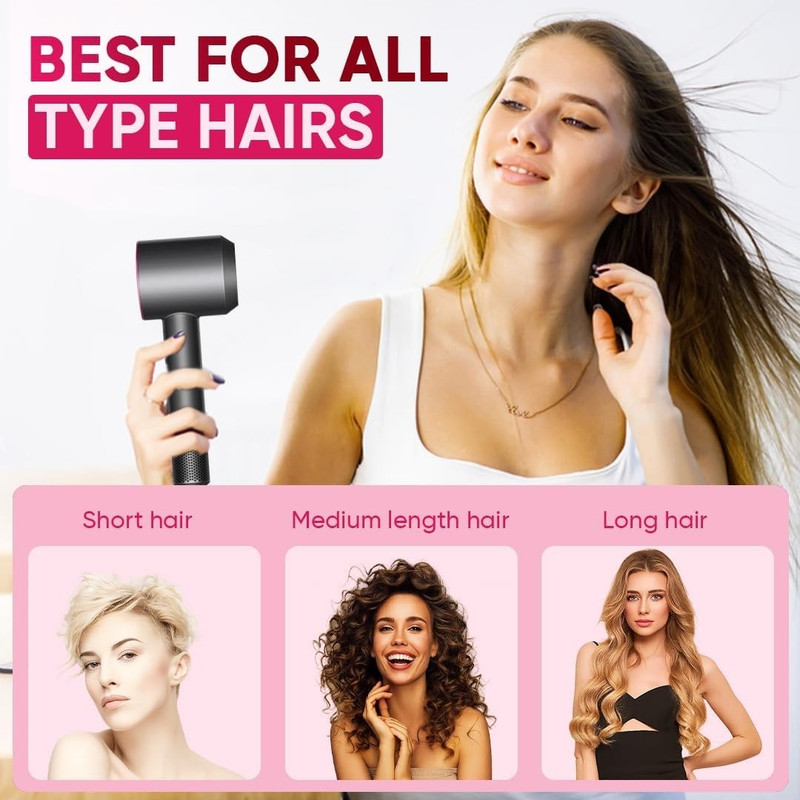Best for all type hairs: Short hair, Medium length hair, and Long hair