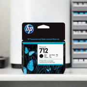 Cartucho HP 712 Preto em ângulo