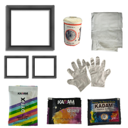 Penkraft Tie And Dye Art on Serving Tray With 2 Coasters DIY Kit | Complete DIY Craft Kit for Beginners & Hobby Artists
