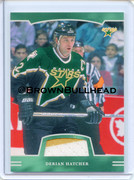 2002-03 BAP First Edition Jerseys #FE-047 [Derian Hatcher] [Dallas Stars] [~100] [swatch=yellow whit
