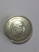 * ERROR * 25 pesetas 1957*69. MONEDA SEGMENTADA 0-DCB440-A-3094-4-F40-8063-57-F9778-E873-B