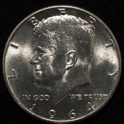 Medio dólar Kennedy. Estados Unidos de América. 1964. TRP-7781