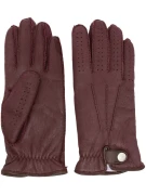Brunello Cucinelli Perforated-Detail Leather Gloves