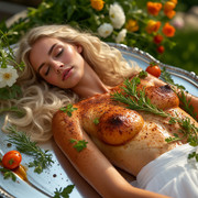 Garden wedding wom served Blonde 1 04