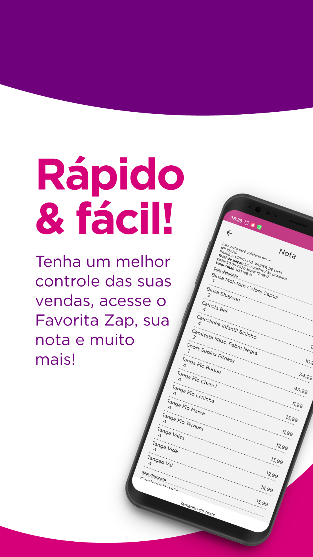 Tela 2 do App Romance