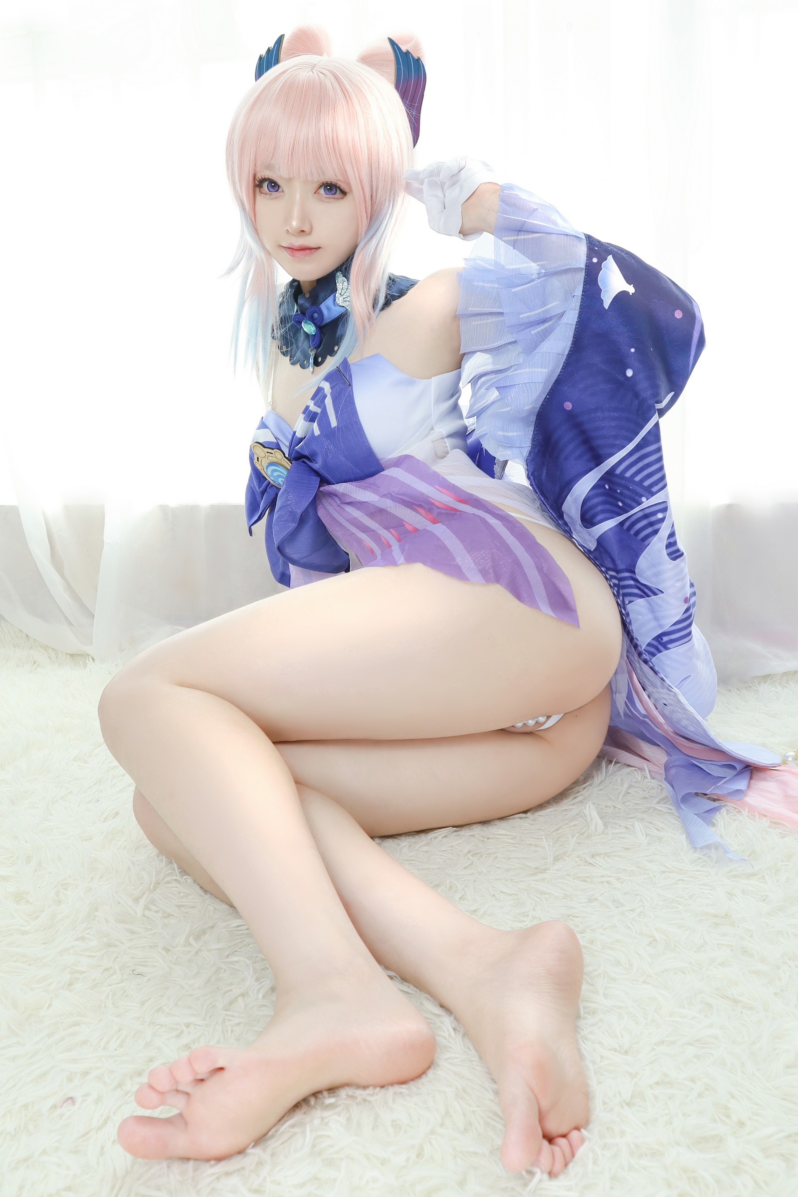 朝霧愛 – 原神 珊瑚宮心海 Cosplay 高清写真集（34P-406.5M）插图9