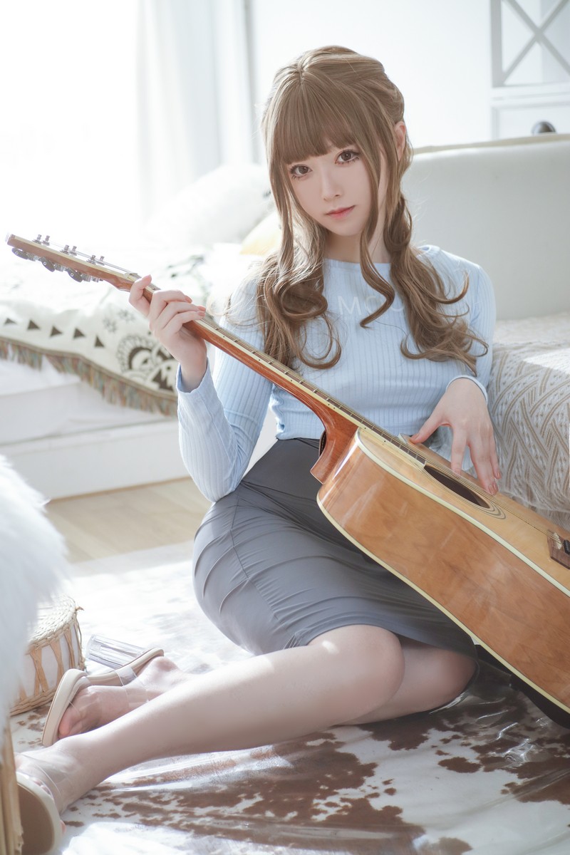 Asagiriai(愛ちゃん)吉他妹妹 Cosplay写真图集 26P 高清图集 (331MB)