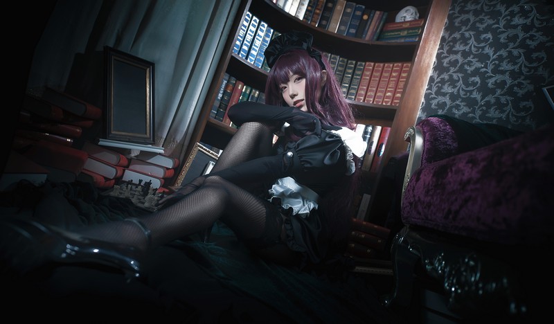 切切Celia 斯卡哈女仆 Scathach Cosplay Fate Grand Order 写真 14P插图1