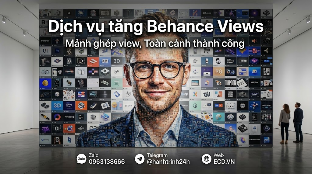 tăng behance views an toàn tăng lượt xem