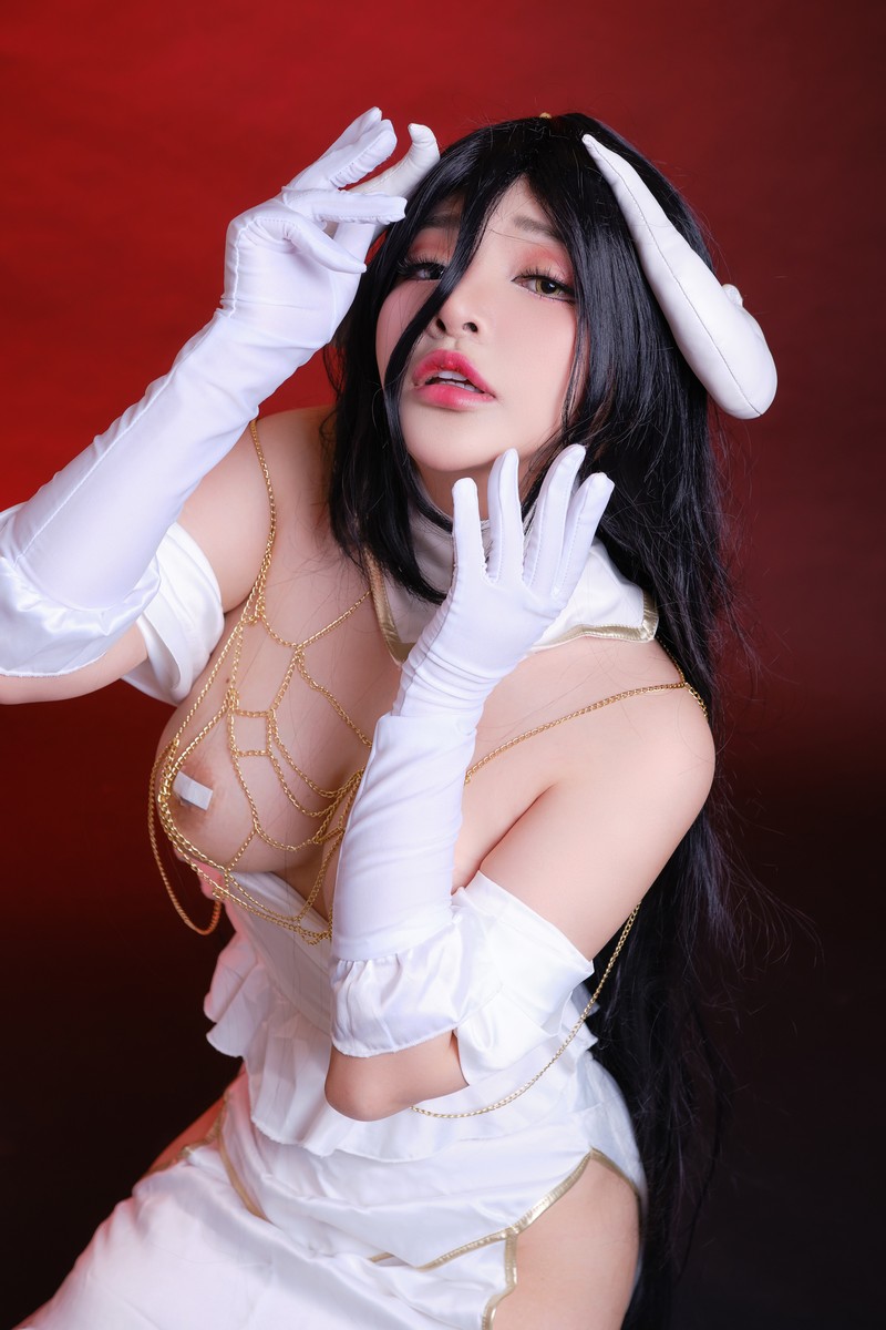 MiMi Chan 雅儿贝德 Albedo Cosplay Overlord 高清写真【12P-23M】插图2