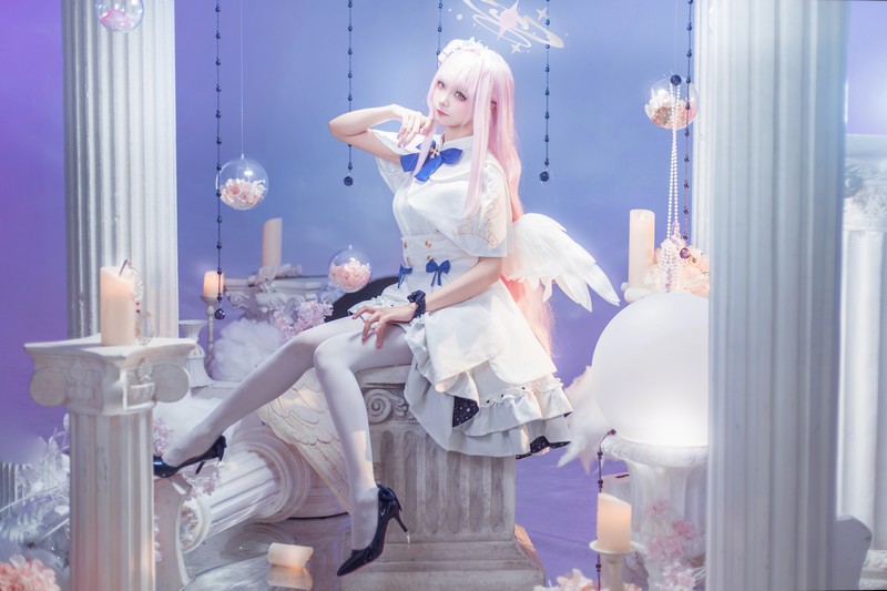 艾西Aiwest 碧蓝档案圣园未花Cosplay写真图集 高清美图合集 40P (415.8M)插图