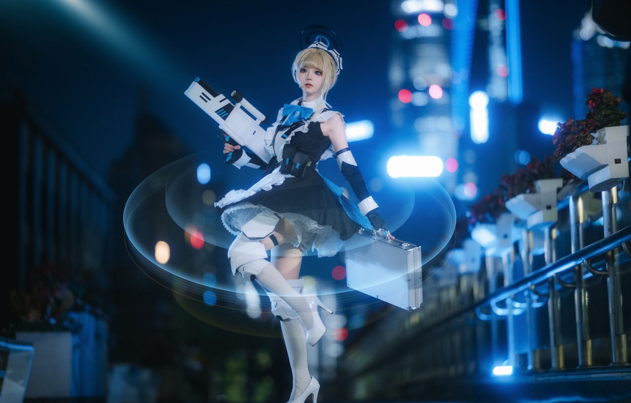 花柒Hana – 崩坏：星穹铁道 飞鸟马时，晚街景里的二次元创意插图4